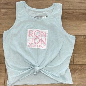 Ron Jon Surf Shop Light Blue Women's Tank Top size small NWT
